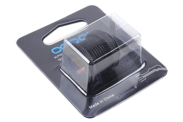 Alphacool HF bulkhead connector G1/4 - Deep Black