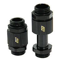 Swiftech Fitting G1/4 Male/Male Lok-Seal 20-33mm Black