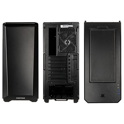 Phanteks Eclipse P400 Mid Tower Case, Window - Satin Black
