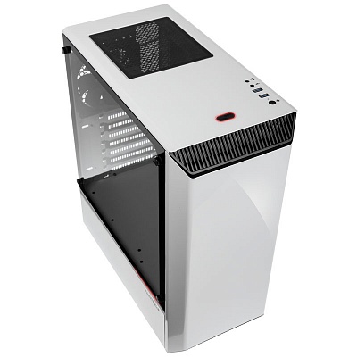 Phanteks Eclipse P300 Mid Tower Case, Tempered Glass - White