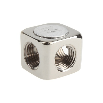 EK-AF T-Splitter 3F G1/4 - Nickel