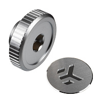 EK-Quantum Torque Plug w/Badge - Satin Titanium