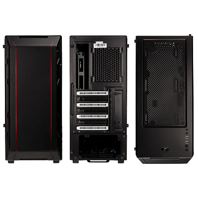 Phanteks Eclipse P350X Digital RGB, Tempered Glass - Black/White