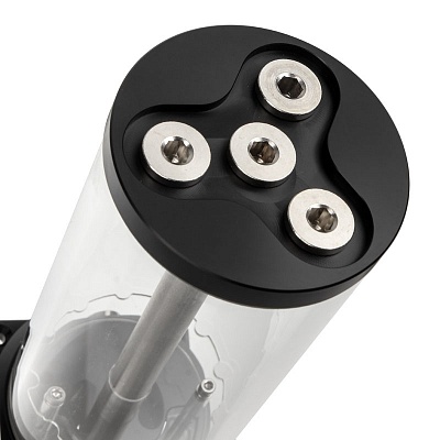 Aqua Computer aqualis base for pump adapters 450 ml with fountain effect and nano coating