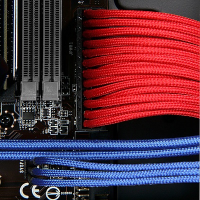 BitFenix 8-pin PCI-E 45cm Blue/Black