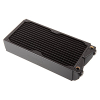 Coolgate Copper Radiator Dual 140/60mm thick/G1/4" Fillport 5x G1/4" Threads