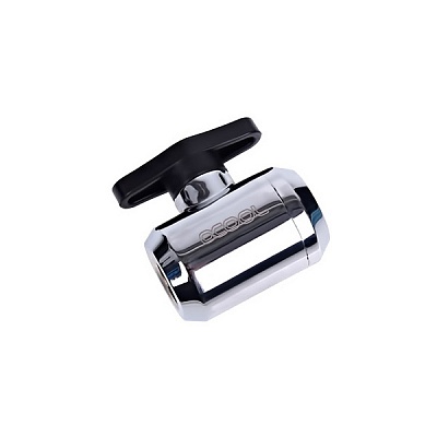 Alphacool Eiszapfen 2-way ball valve G1/4 - Chrome