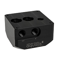 Aqua Computer Pump adapter for D5 pumps for aqualis base with fill level sensor, G1/4