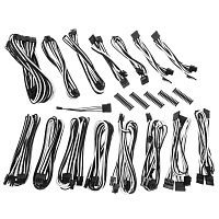 BitFenix Alchemy 2.0 PSU Cable Kit, EVG-Series - Black / White