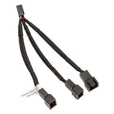 EK-Cable Y-Splitter 3-Fan DC (10cm)