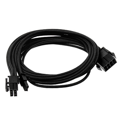 Phanteks 6+2-Pin PCI-E Extension cable 50cm - Black