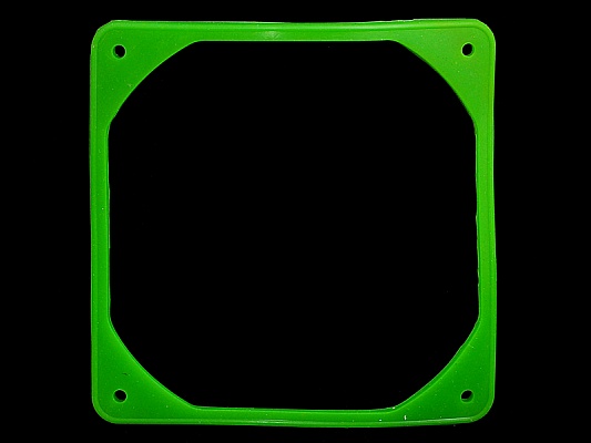 Lamptron Rubber Frame for 120mm, UV Green