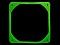 Lamptron Rubber Frame for 120mm, UV Green