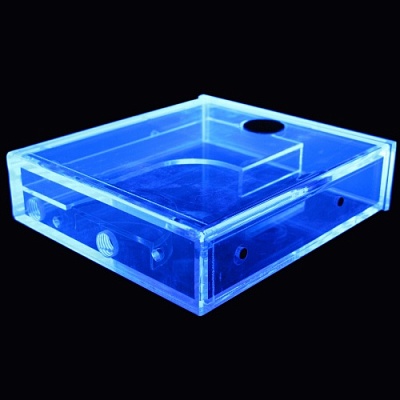 XSPC Single 5.25" Bay Reservoir UV Blue