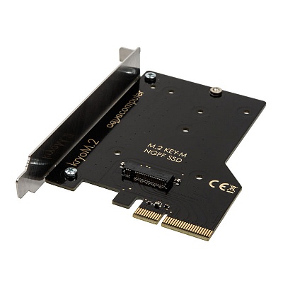 AuqaComputer kryoM.2 PCIe 3.0 x4 adapter for M.2 NGFF PCIe SSD, M-Key with water block