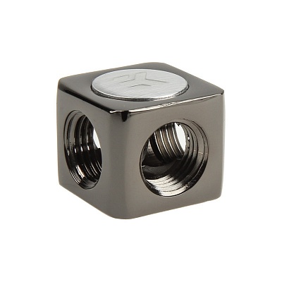EK-AF X-Splitter 4F G1/4 - Black Nickel