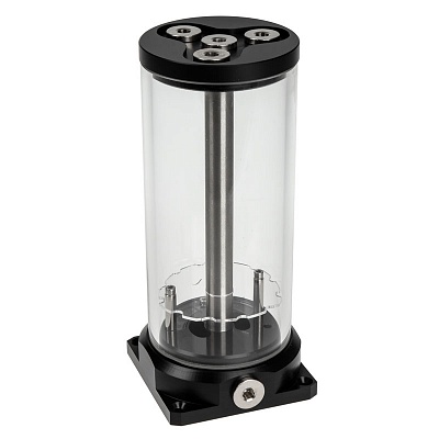Aqua Computer aqualis base for pump adapters 450 ml with fountain effect and nano coating