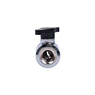 Alphacool Eiszapfen 2-way ball valve G1/4 - Chrome