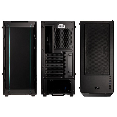 Phanteks Eclipse P350X Digital RGB, Tempered Glass - Black